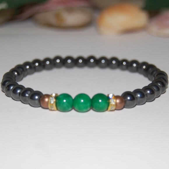 Magnetic Bracelet,Magnetic and Gemstone Beads,Healthy Bracelet - Picture 1 of 3